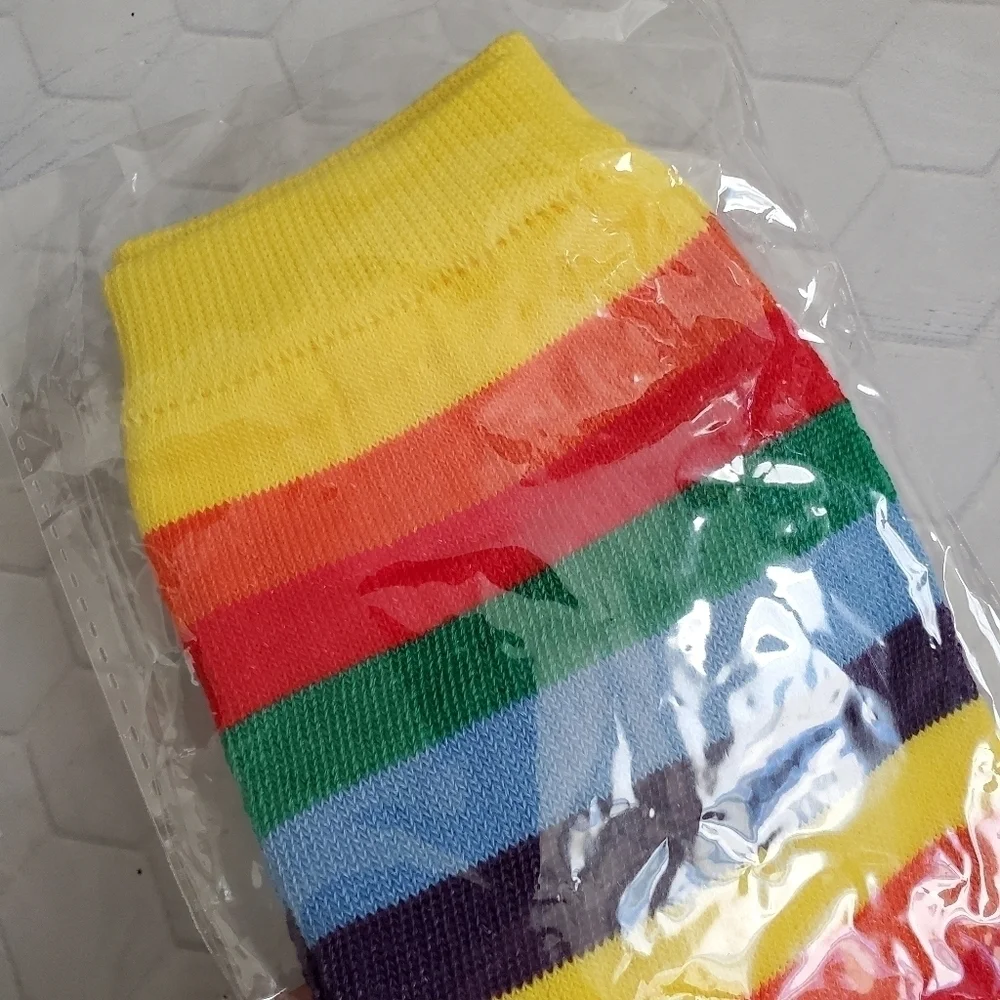 Toddler Girls‎ Rainbow Sweatband Leg Warmers Dance Skate Bundle Set